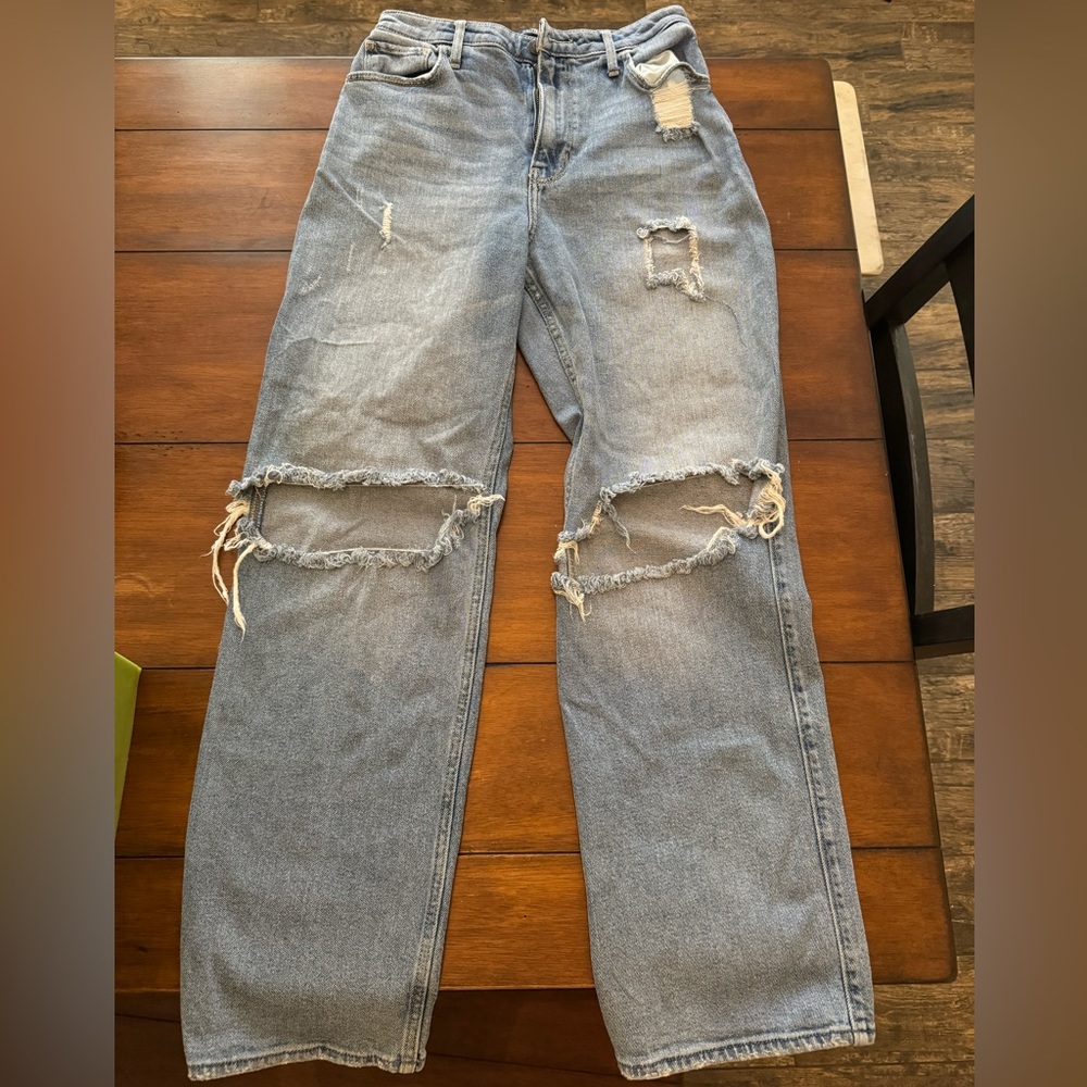 Women’s Hollister blue high rise dad jeans